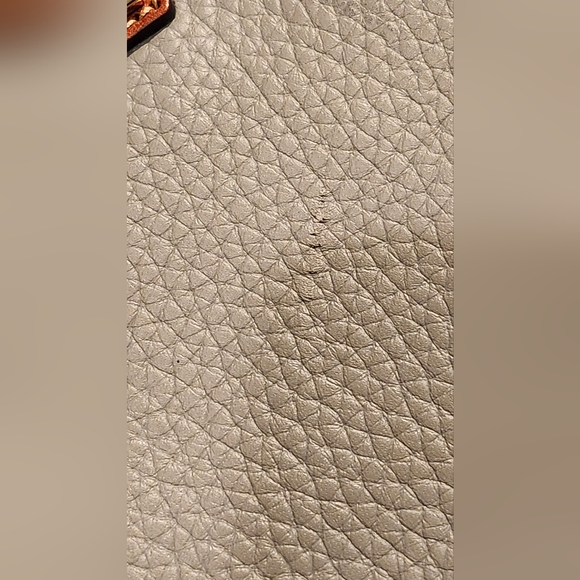 Dooney & Bourke Gray and Brown Crossbody Bag with Pebbled Texture - Picture 2 of 8